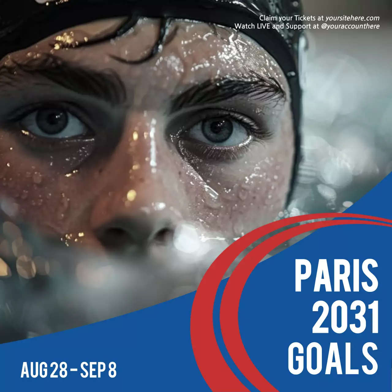 Blue Modern Sports Announcement Social Media Post