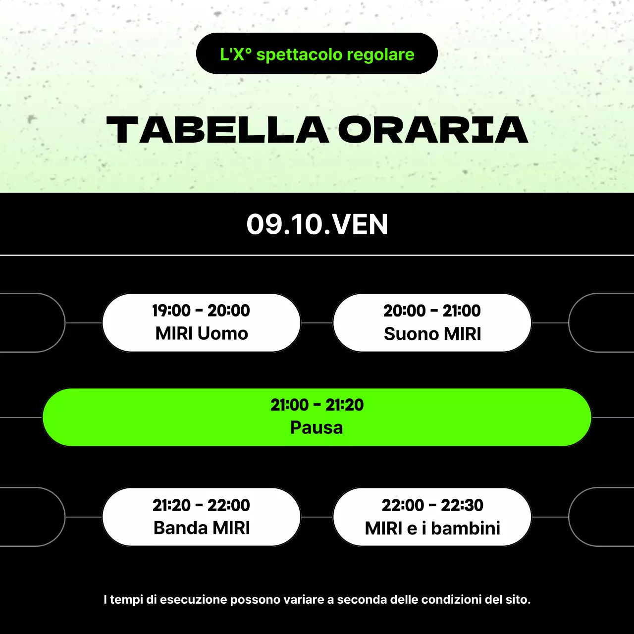 Promuovere le esibizioni regolari dei club universitari nero-verdi alla moda