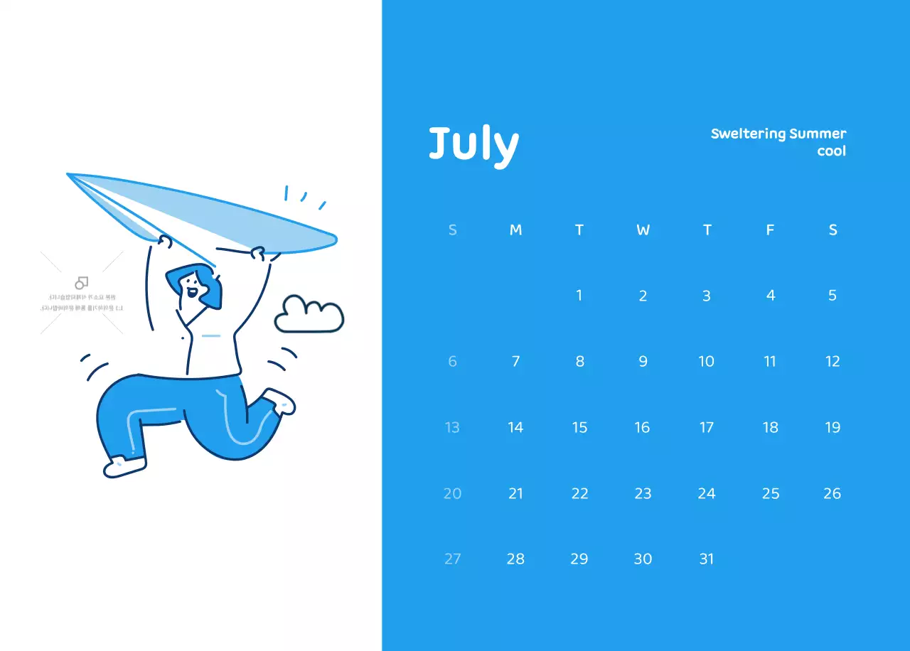 Calendars with colorful, emotional illustrations