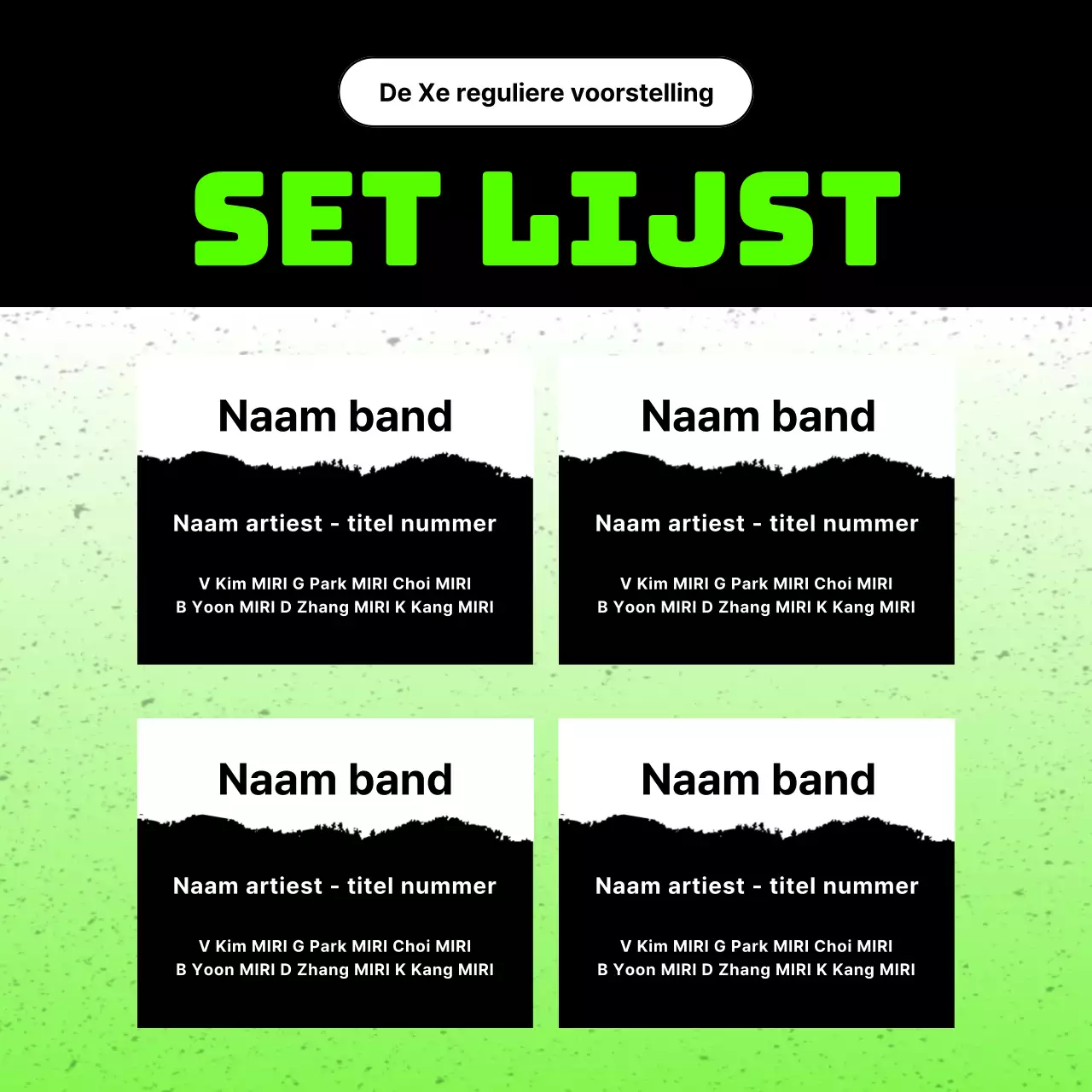 Regelmatige optredens van trendy zwarte en groene universiteitsclubs promoten