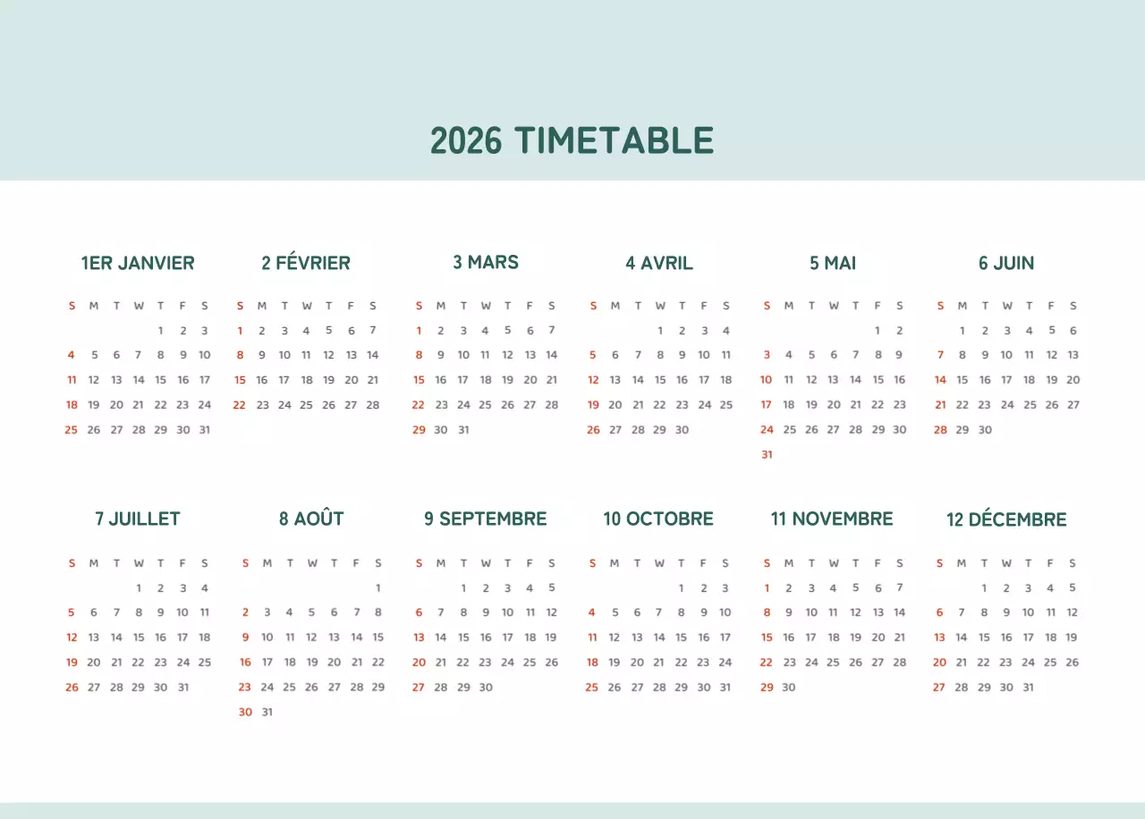 Calendriers avec illustrations colorées et émotionnelles