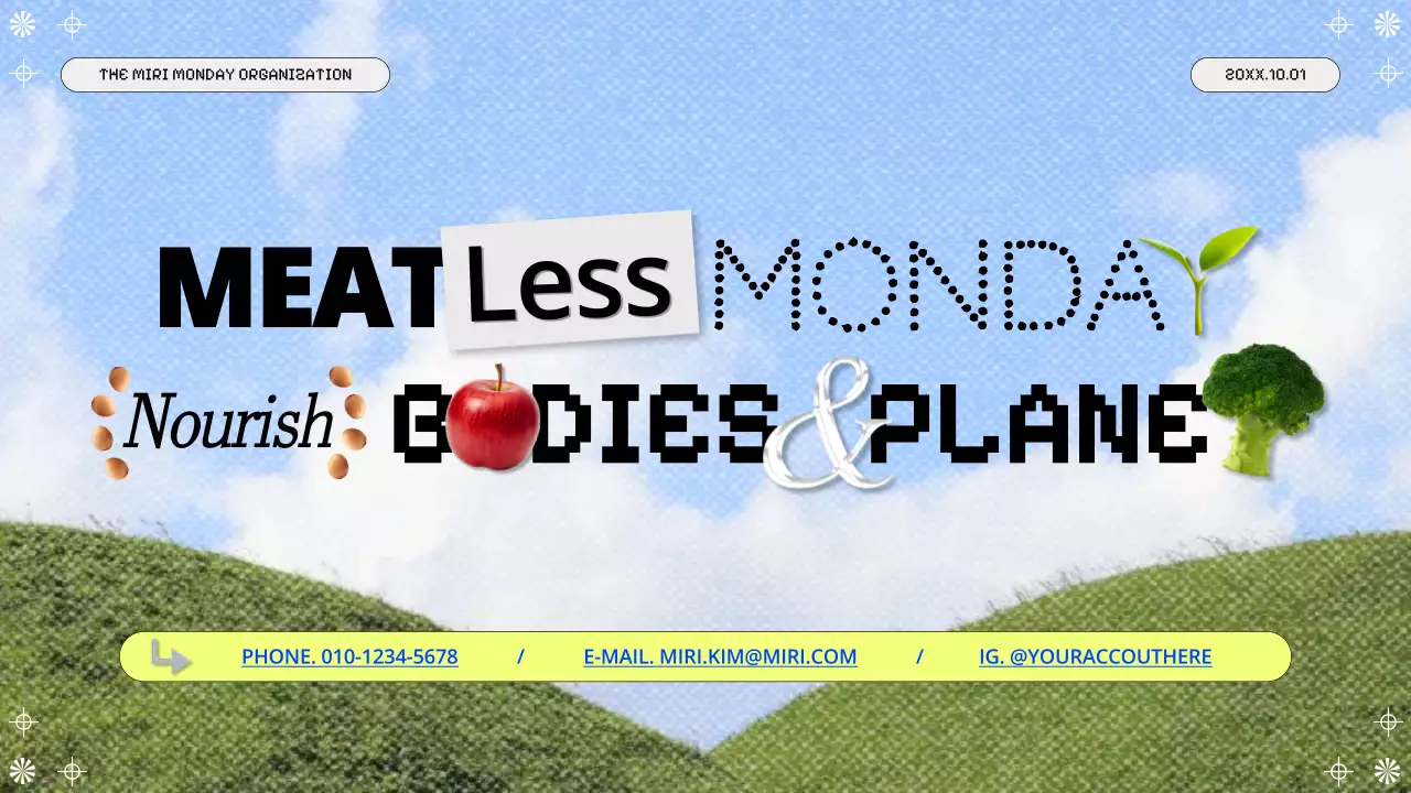 Blue Modern Healthy Promotion Presentation