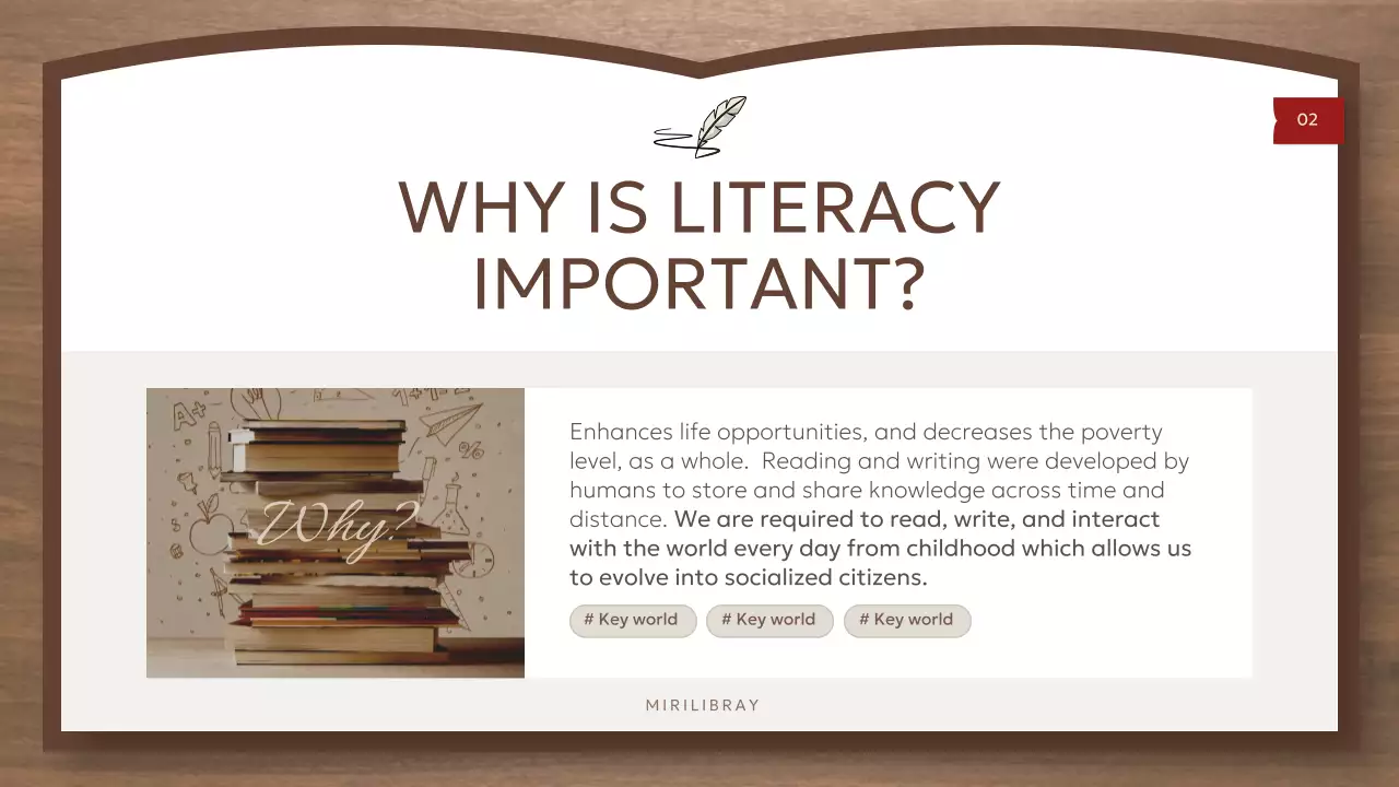 Apresentação da palestra de alfabetização clássica de Brown