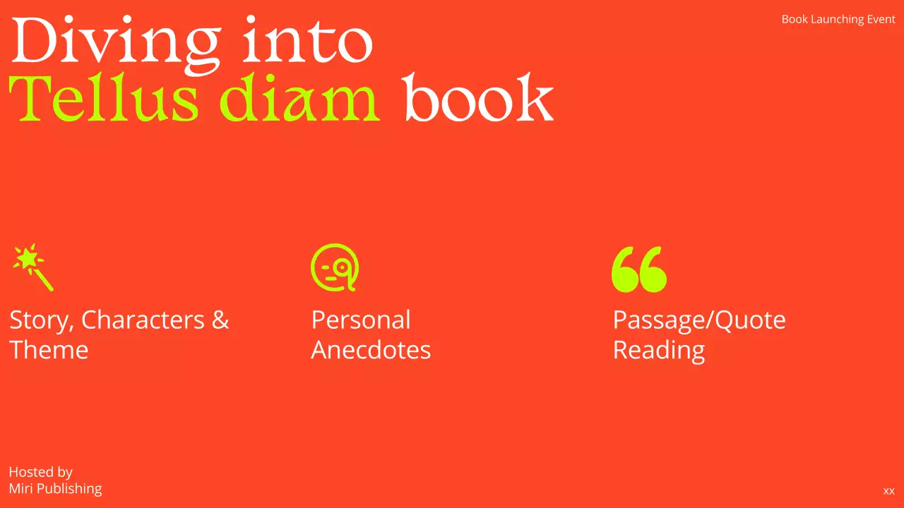 Red Modern Book Announcement Presentation