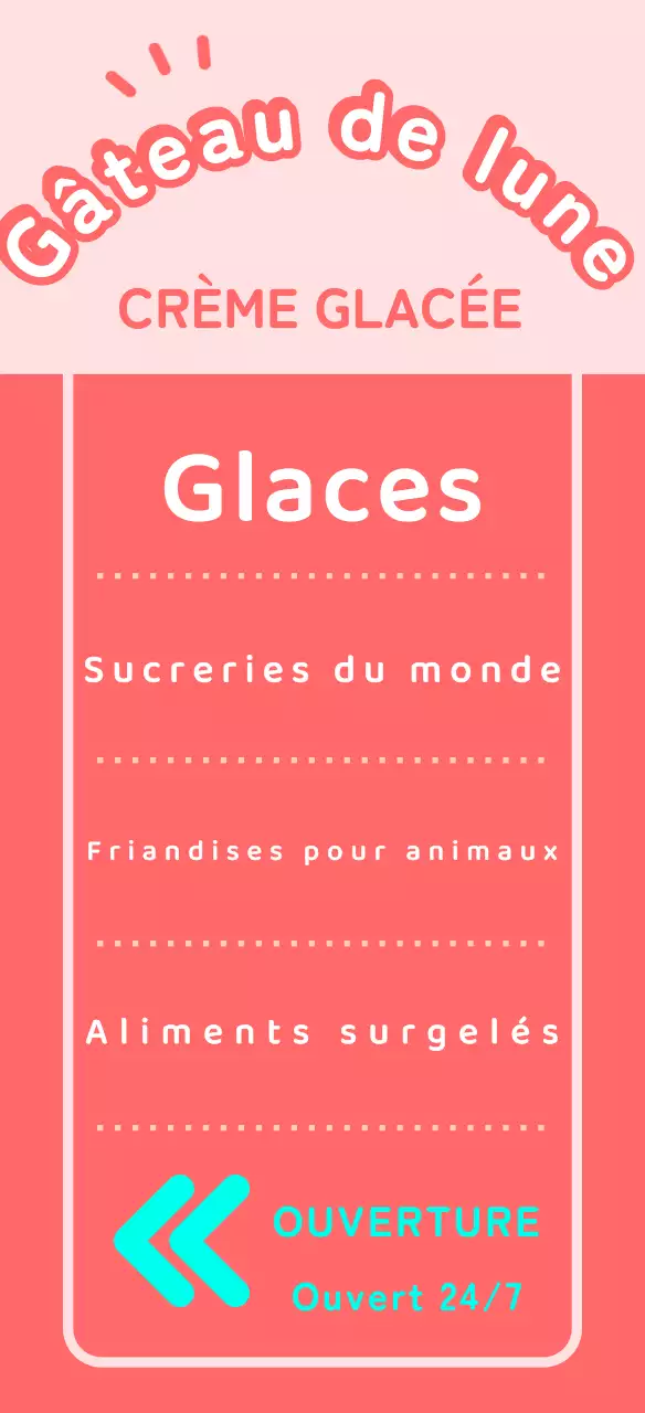 Signalisation d'un personnage de crème glacée mignon et sucré