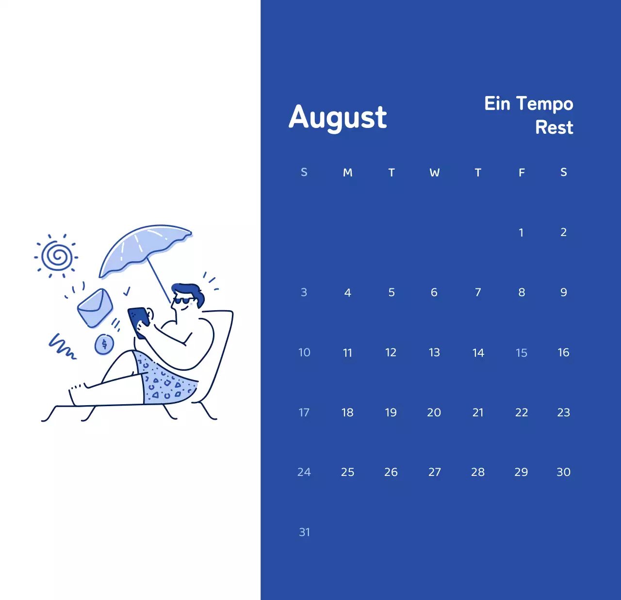 Kalender mit farbenfrohen und emotionalen Illustrationen