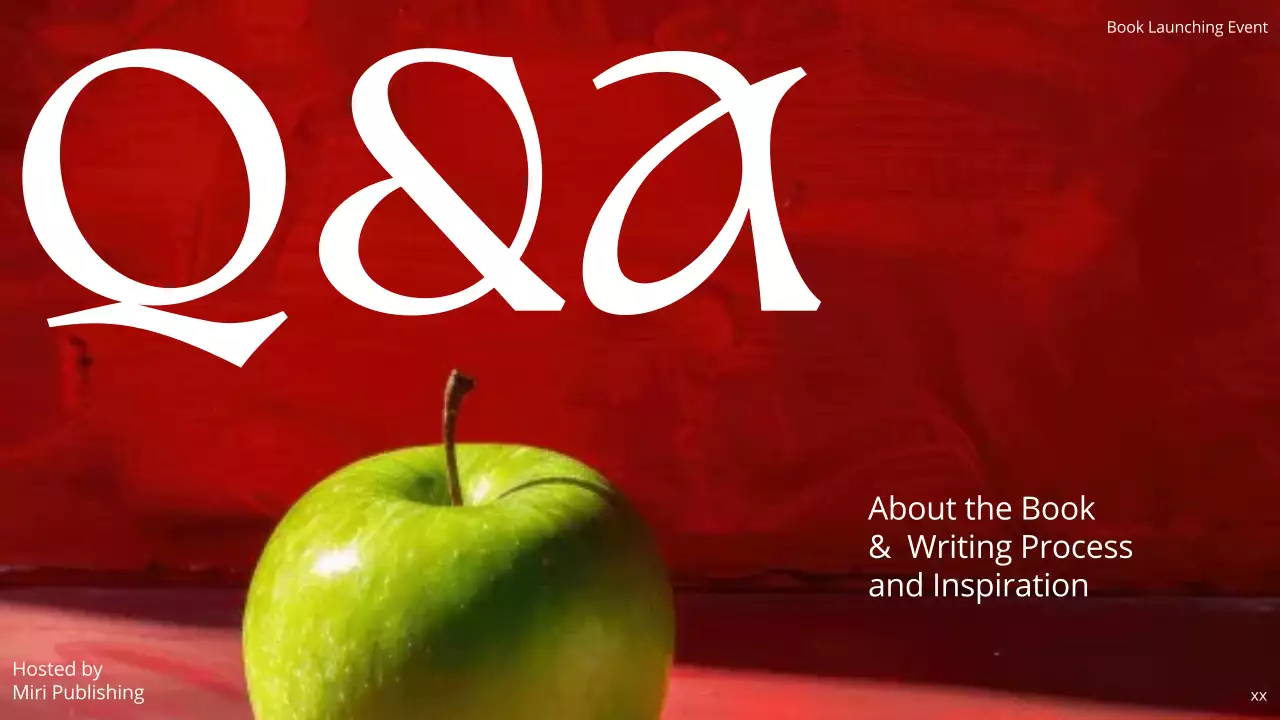 Red Modern Book Announcement Presentation