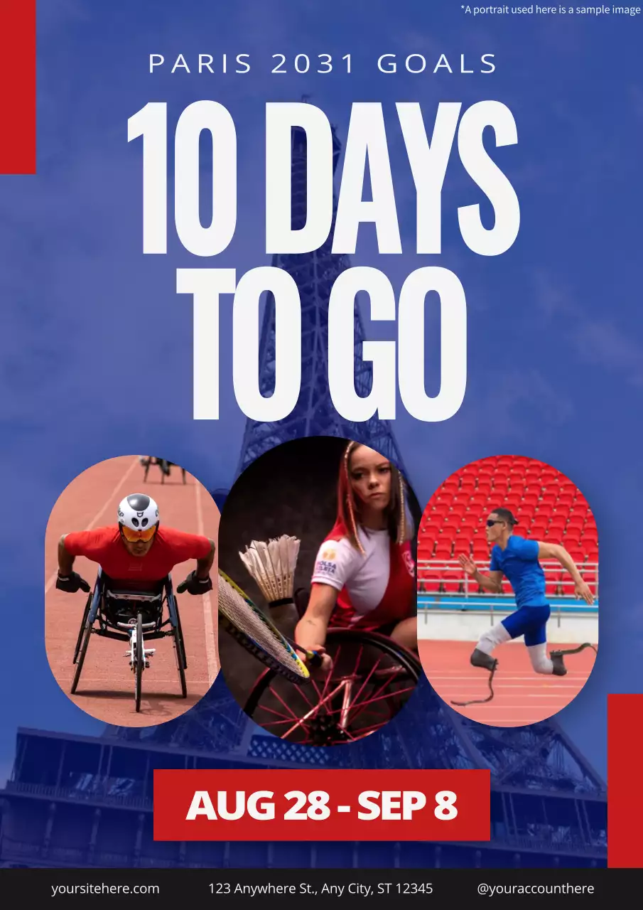 Blue Modern Sports Promotion Social Media Post