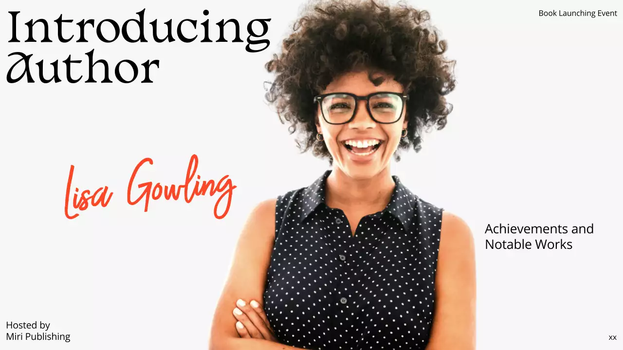 Red Modern Book Announcement Presentation