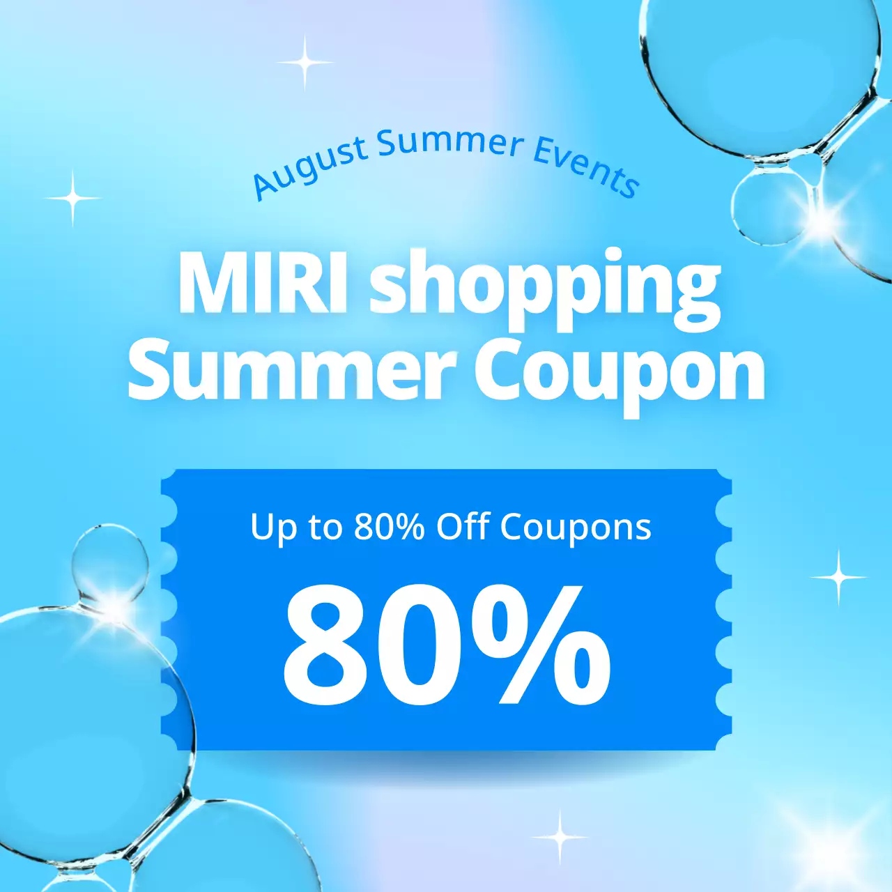 Blue Trendy Summer Promotion Instagram Carousel