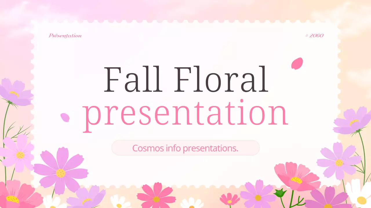 핑크 플로럴 문서 프레젠테이션