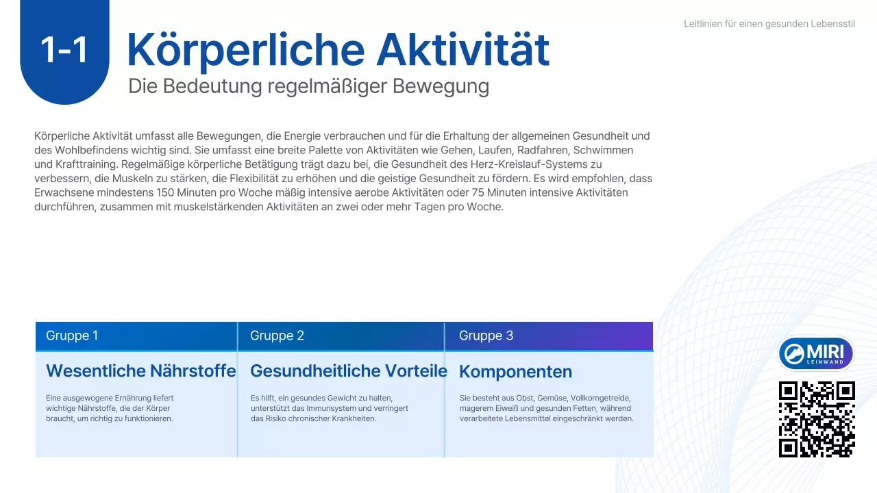 Handbuch für das blaue Basisprogramm für körperliche Aktivität