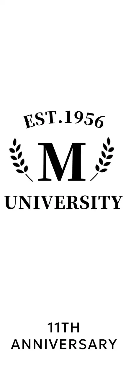 Celebrar a universidade com um conceito simples