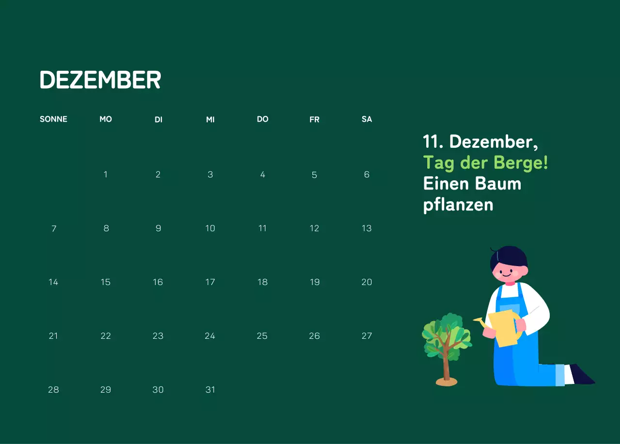 Eine soziale Stiftung, die die Weihnachtszeit mit farbenfrohen Illustrationen von Menschen und dem Planeten feiert.