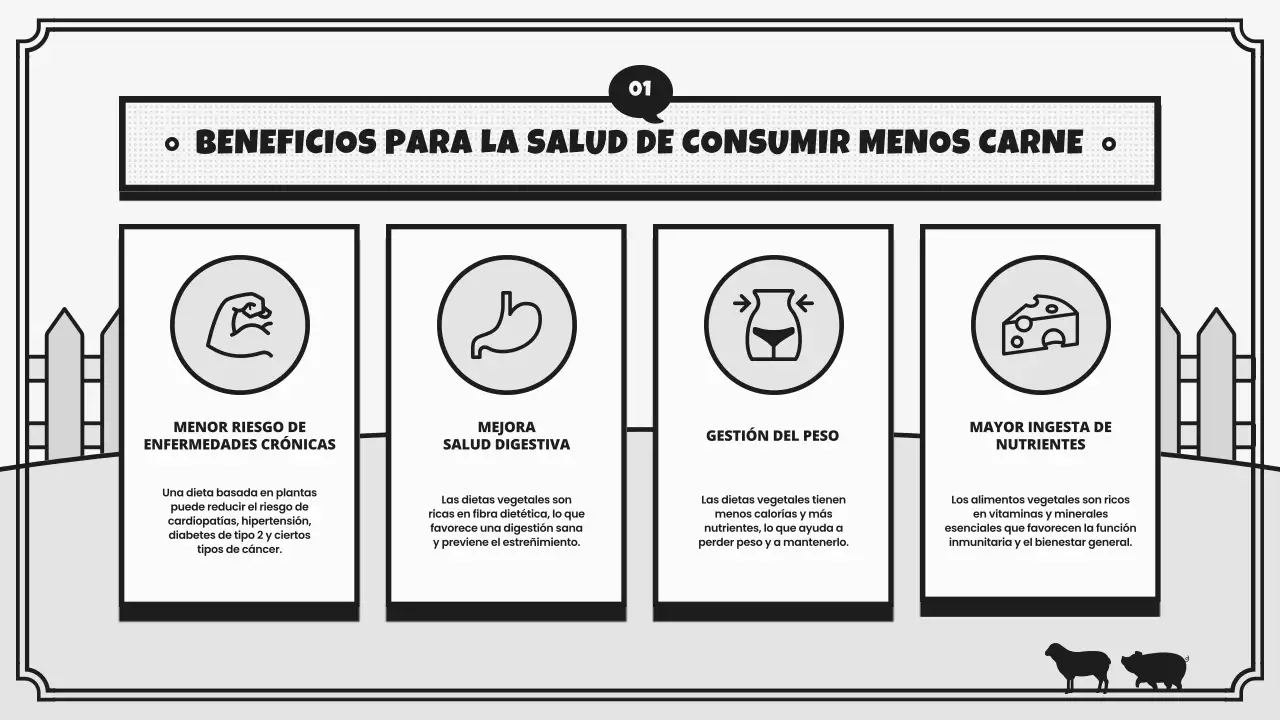 Campaña retro del Reto del Día Mundial Vegano en gris y negro