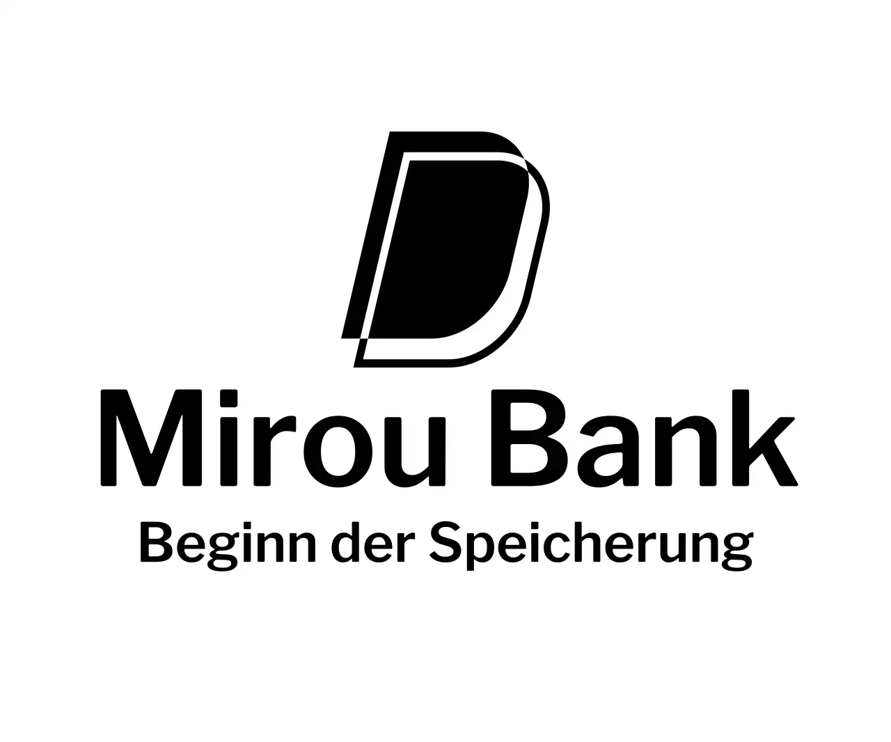 Minimalistische Werbeanzeige einer Bank