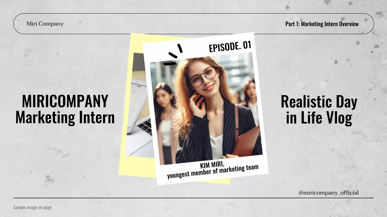 Modern black and gray internvlog cover