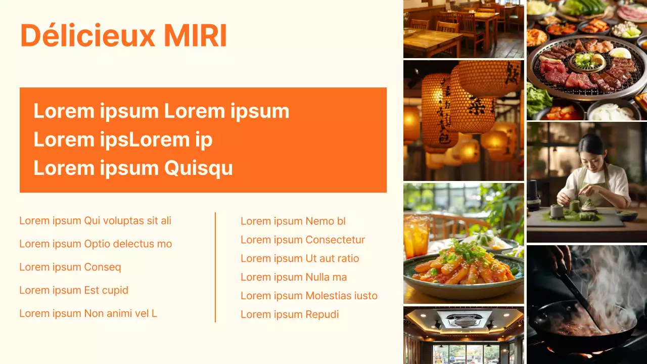 Le guide des restaurants d'Orange