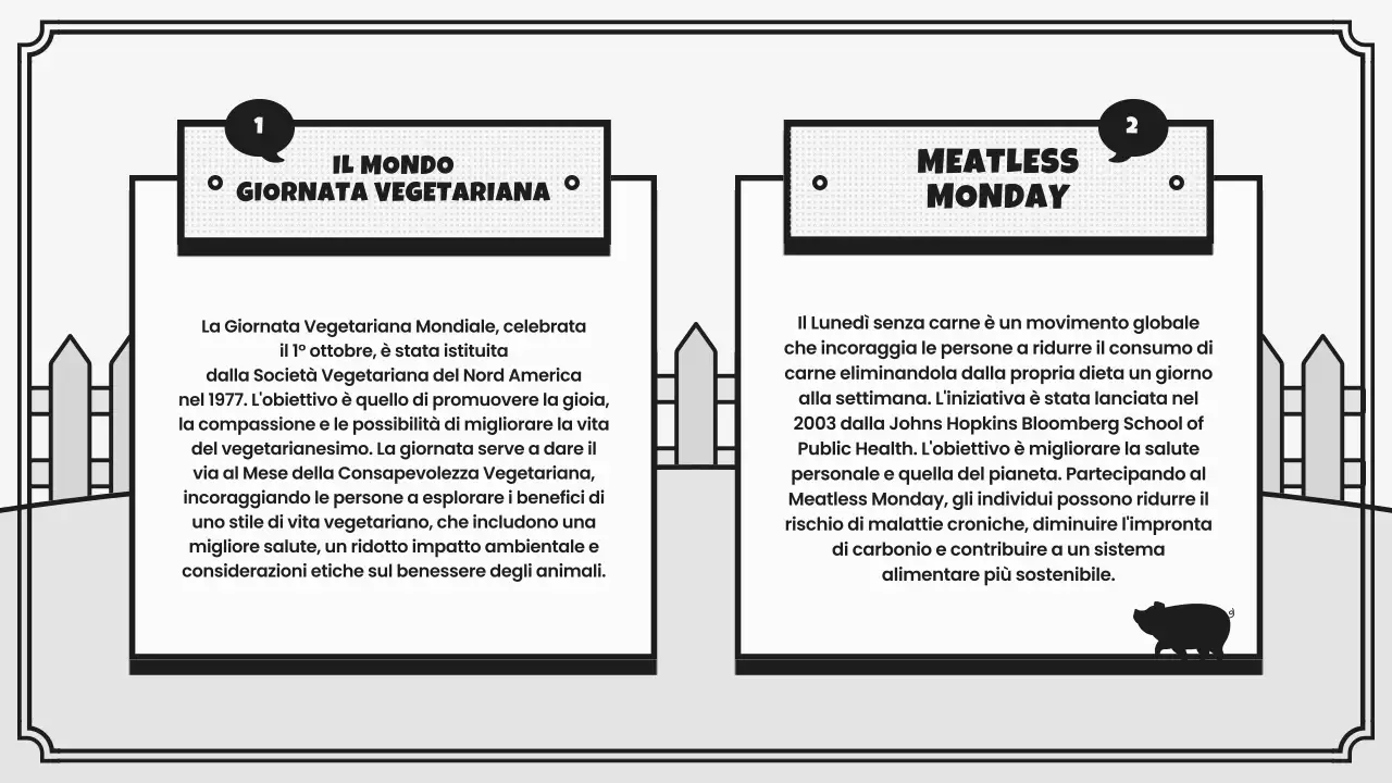 Campagna retro della Giornata Mondiale Vegana in grigio e nero