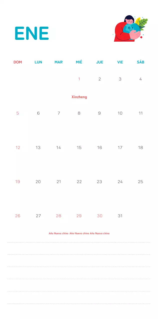 Una fundación social que celebra las fiestas con coloridas ilustraciones de personas y el planeta.