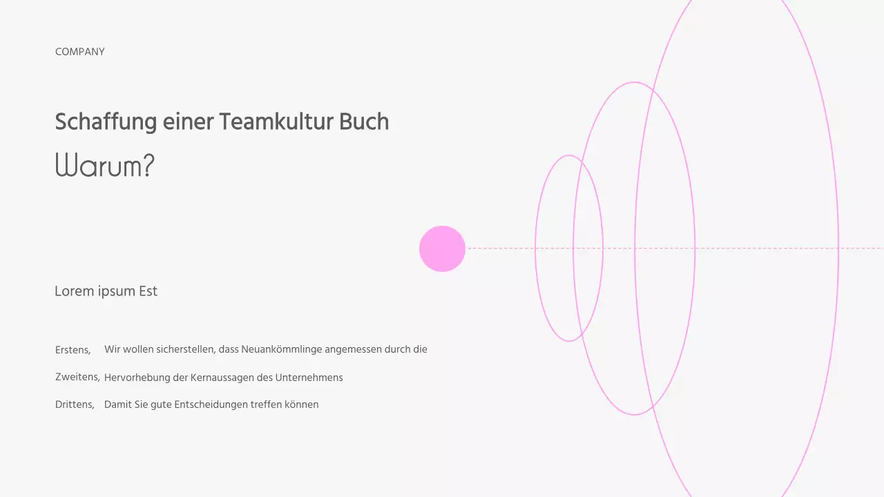 Eine einfache rosa und graue Kulturbucheinführung