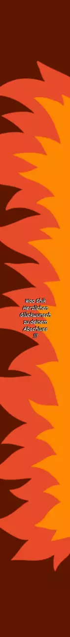 Schärpe für die Abschlussfeier mit Leidenschaft