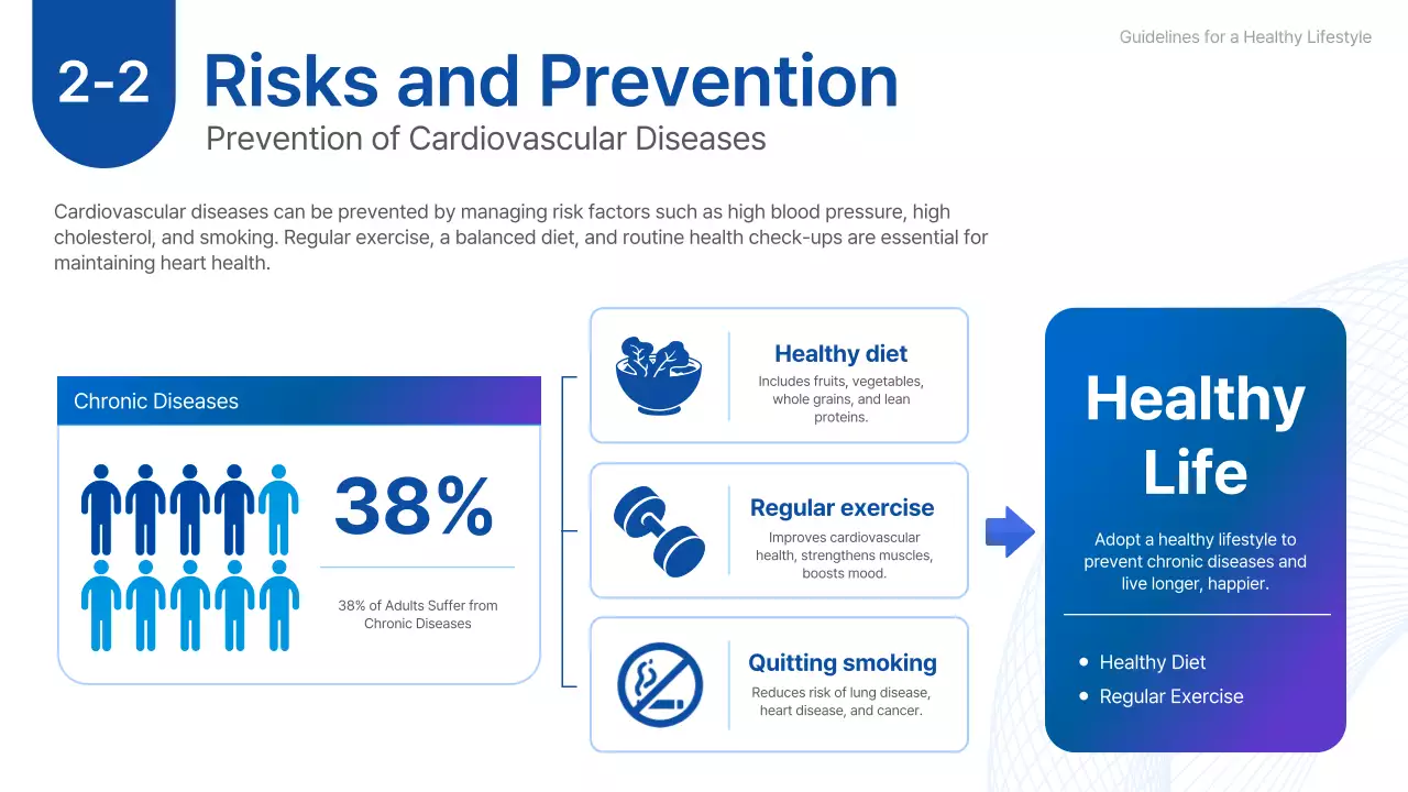 Blue Modern Fitness Guideline Presentation