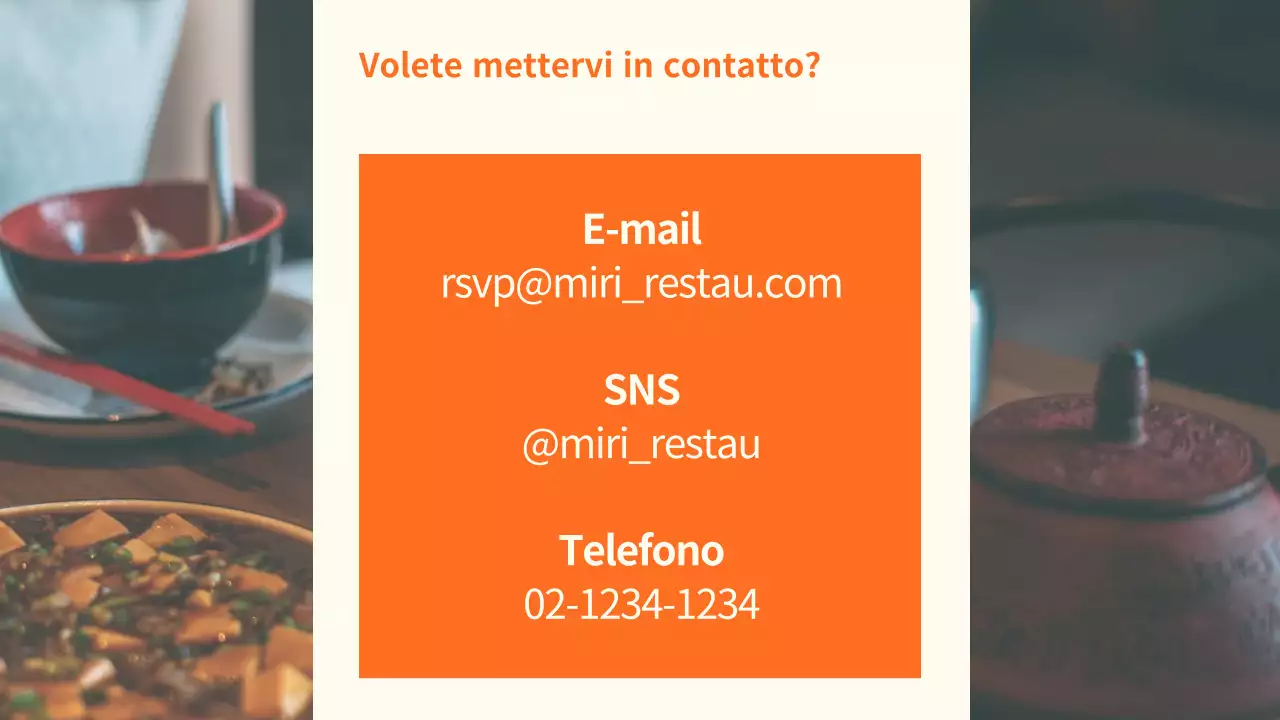 Guida ordinata ai ristoranti di Orange