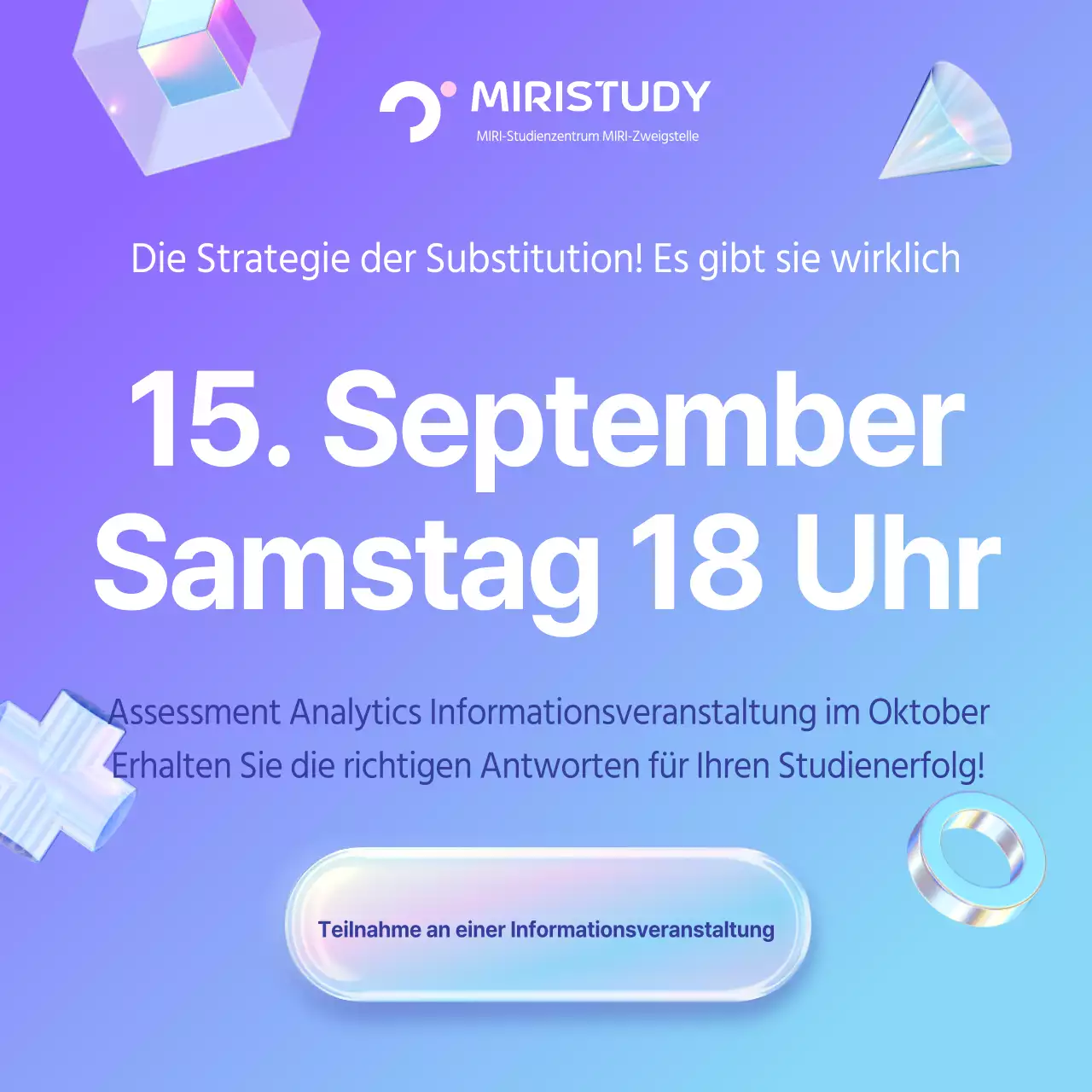 Bewerben Sie das Briefing für die Cyber-Test-Analyse in Lila und Hellblau