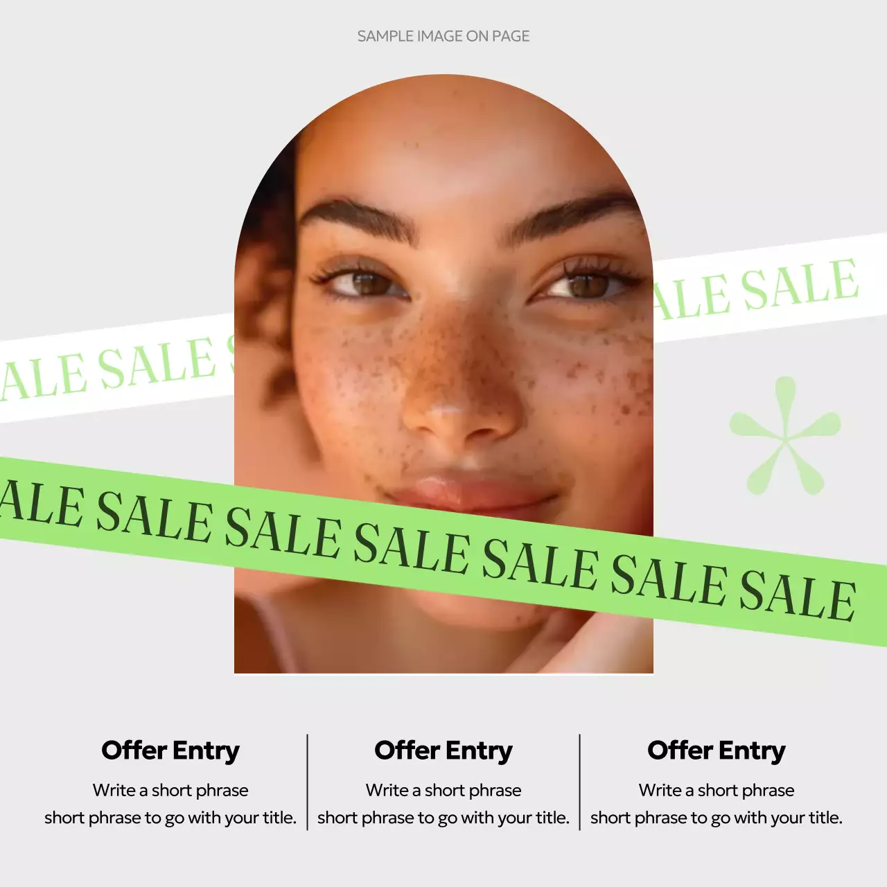 Green Minimalist Beauty Promotion Instagram Carousel