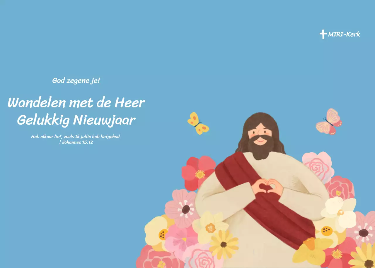 Een devotiekalender met gezellige illustraties en bijbelverzen op een lichtblauwe achtergrond