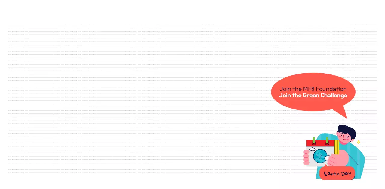 A colorful holiday celebration with illustrations of conservationists and the planet.