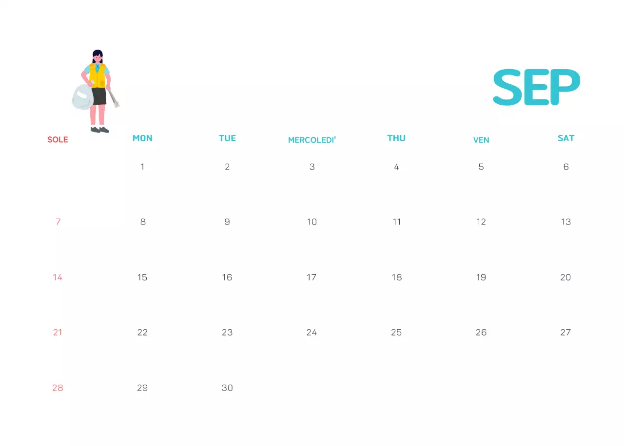 Una fondazione sociale che celebra le festività natalizie con illustrazioni colorate di persone e del pianeta.