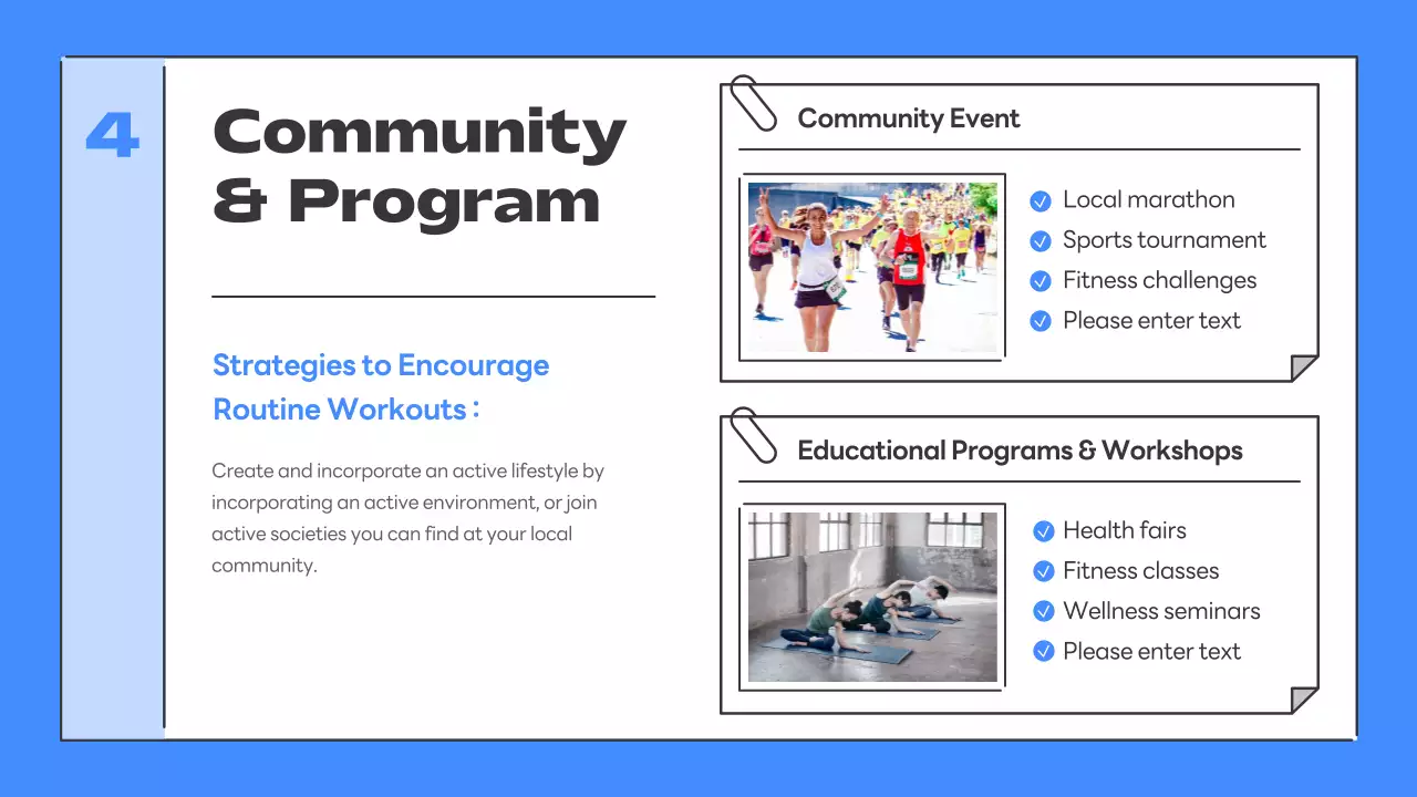 Blue Modern Fitness Guideline Presentation