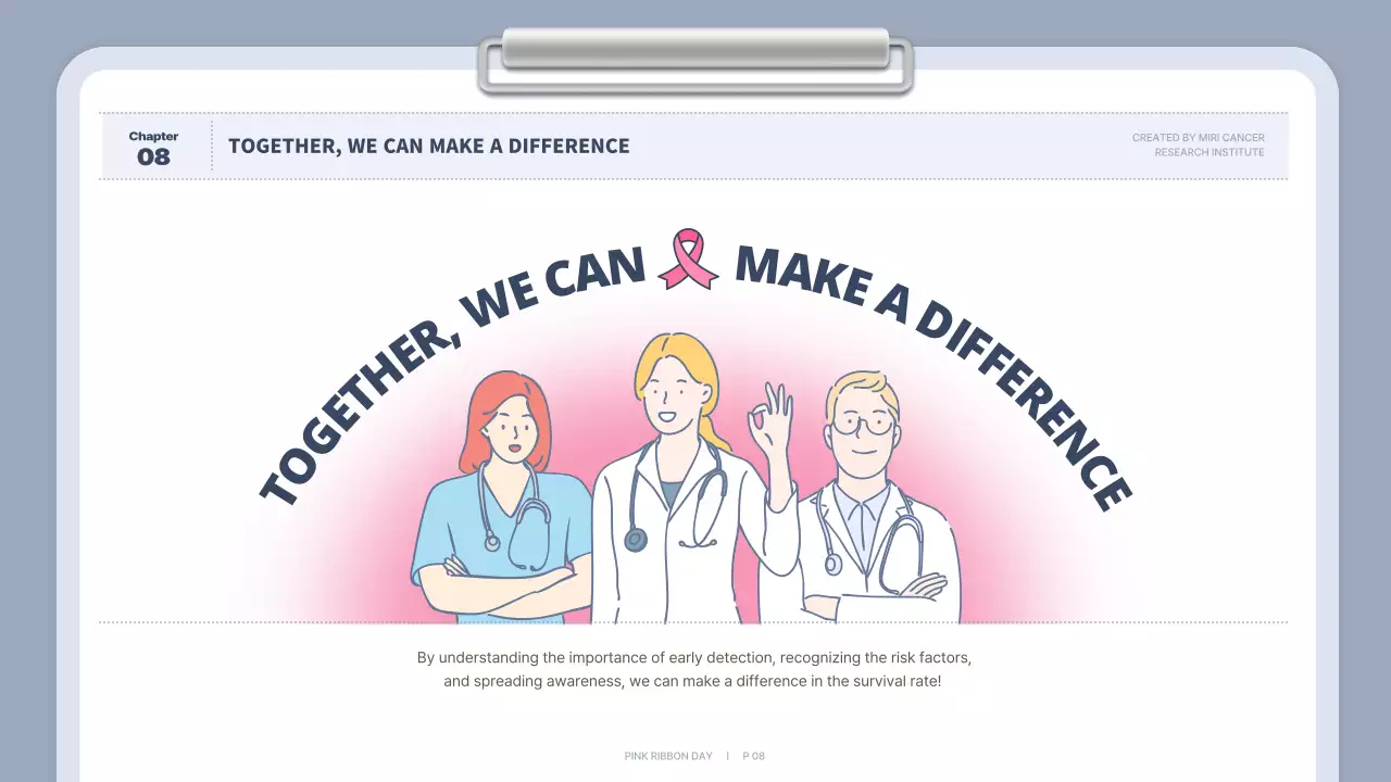 Bài thuyết trình hướng dẫn về ung thư tối thiểu màu hồng