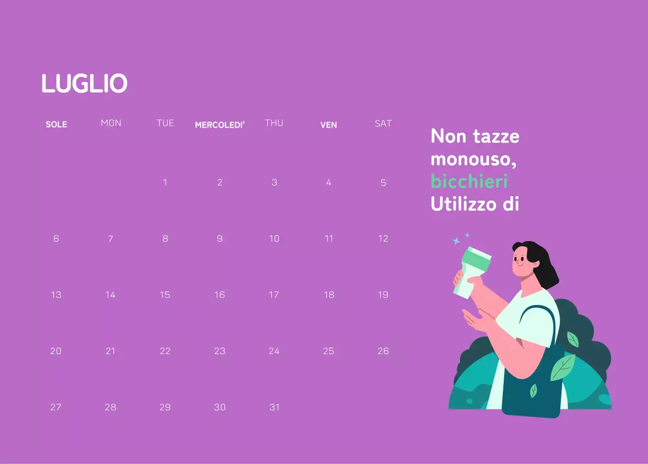 Una fondazione sociale che celebra le festività natalizie con illustrazioni colorate di persone e del pianeta.