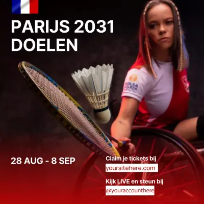 Rood Zwart Minimaal Generiek Sporttoernooi