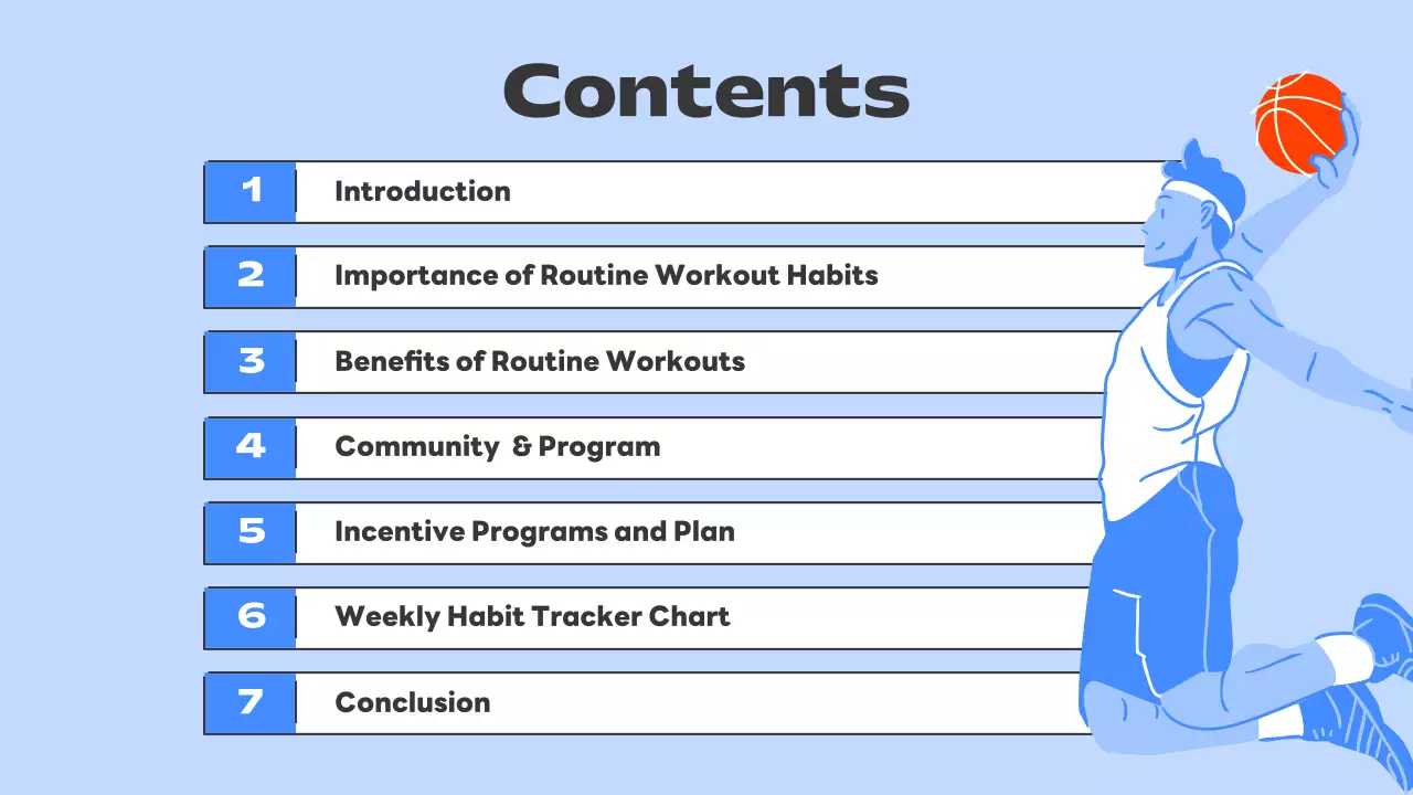 Blue Modern Fitness Guideline Presentation
