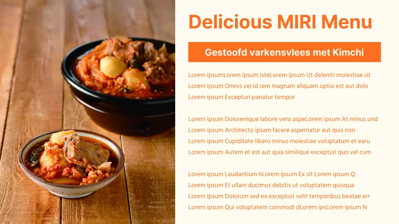 Orange's Gids voor Restaurants