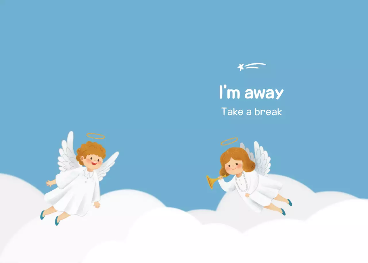 Word calendar with cozy illustrations and Bible verses on a light blue background