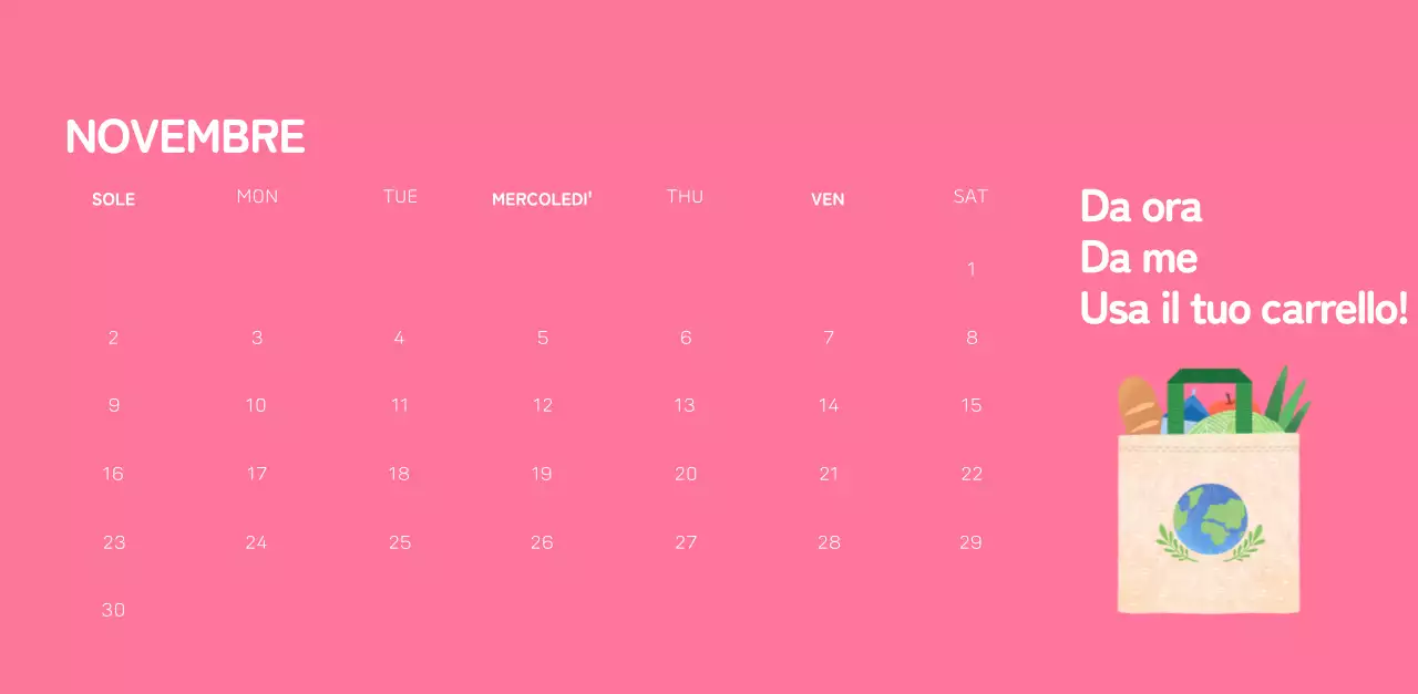 Una fondazione sociale che celebra le festività natalizie con illustrazioni colorate di persone e del pianeta.