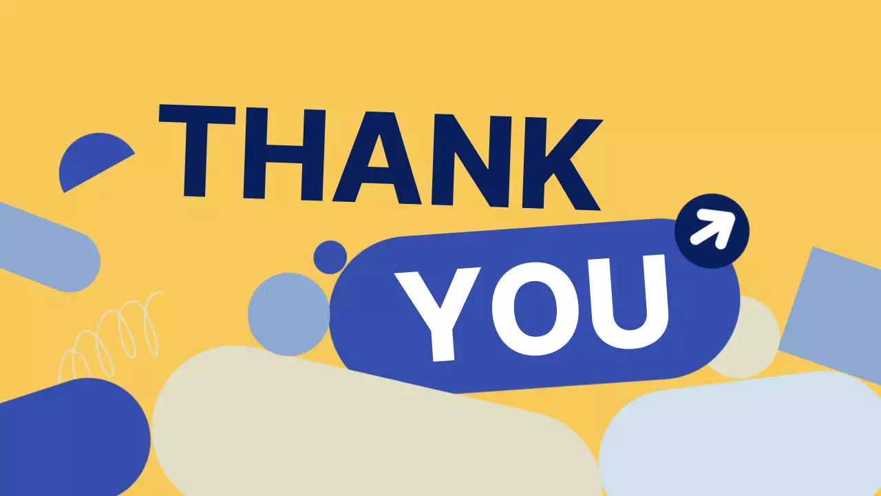 파랑과 노랑의 트렌드한 소상공인 브랜드 소개서