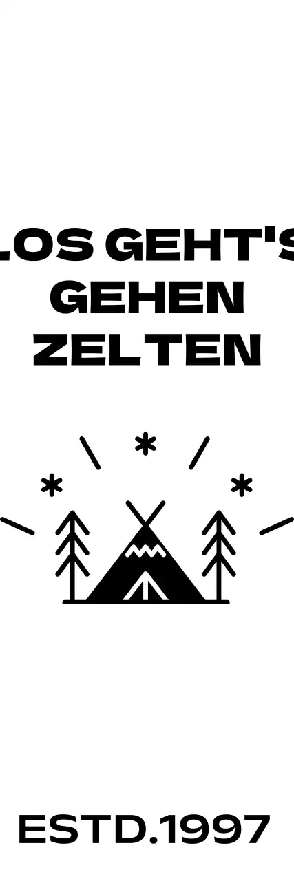 Heller und fröhlicher Campingplatz mit Camp-Illustrationen