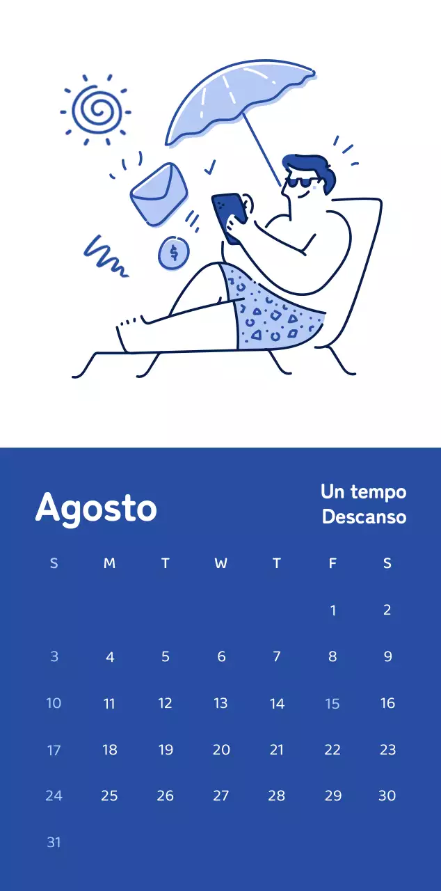 Calendarios con ilustraciones coloristas y emotivas