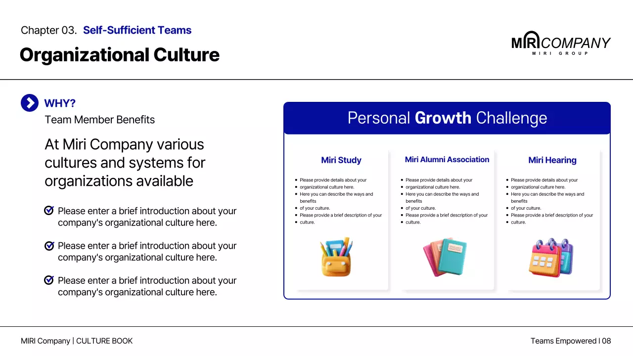 Blue Professional Company Guide Presentation