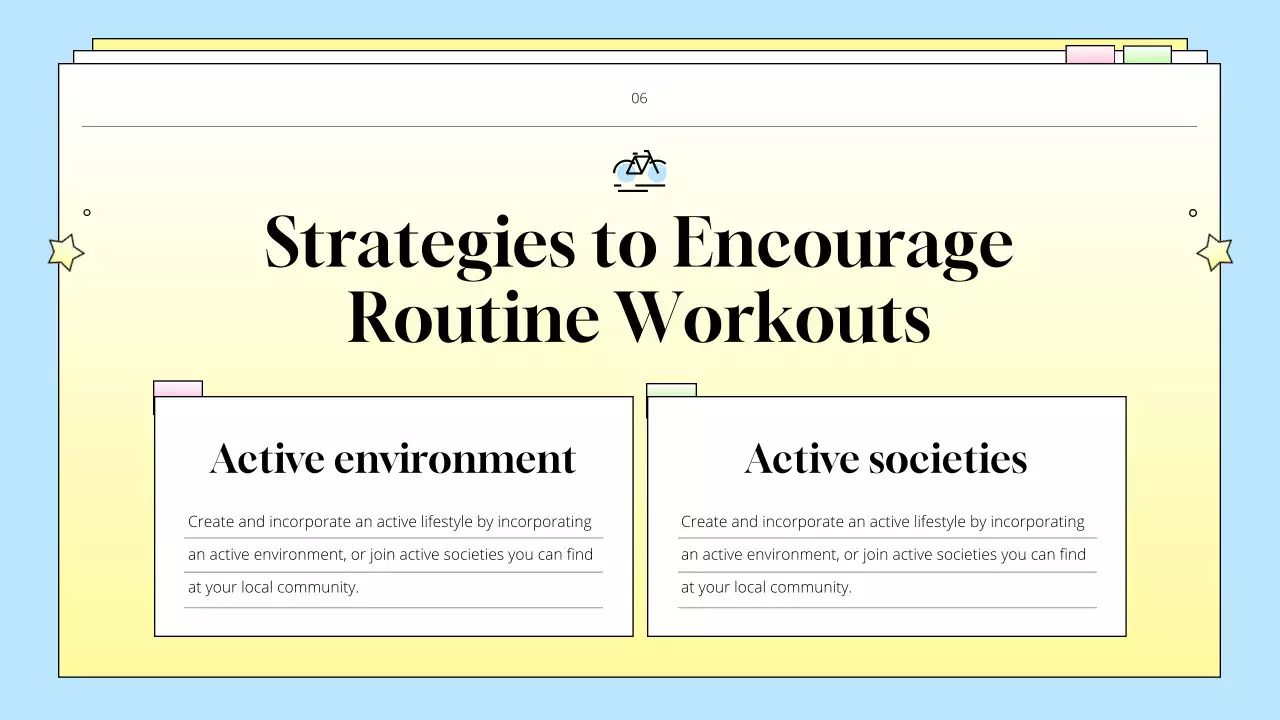 Yellow Simple Fitness Guideline Presentation