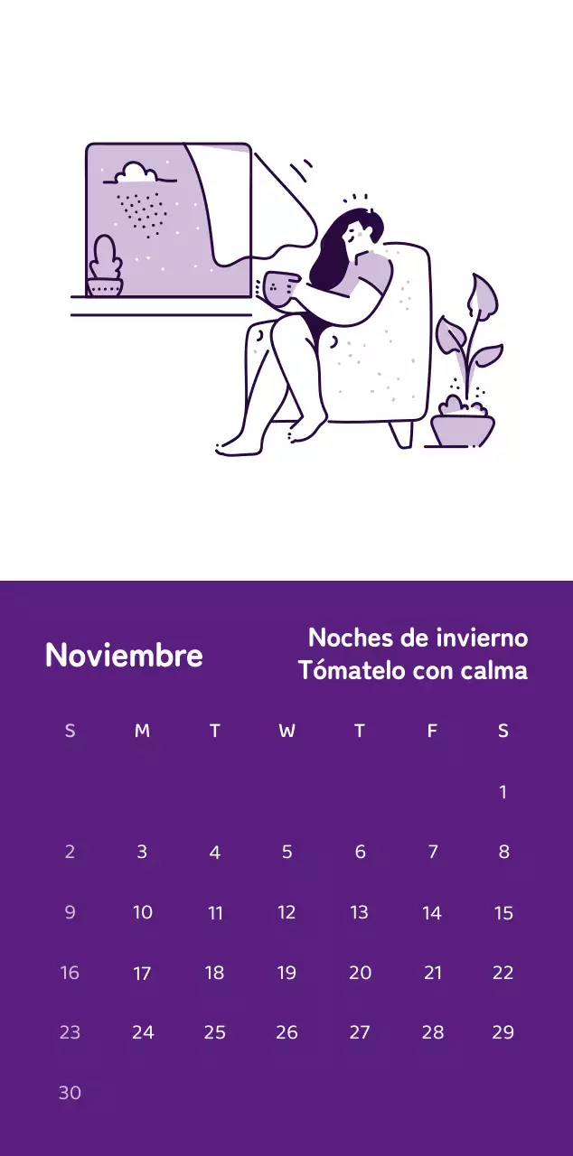 Calendarios con ilustraciones coloristas y emotivas