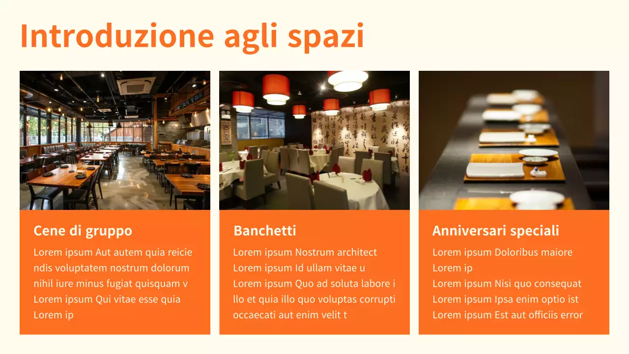 Guida ordinata ai ristoranti di Orange