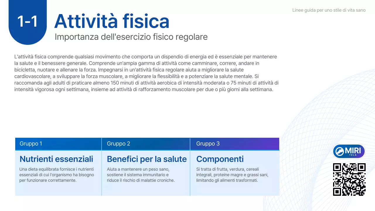 manuale del programma di attività fisica di base blu