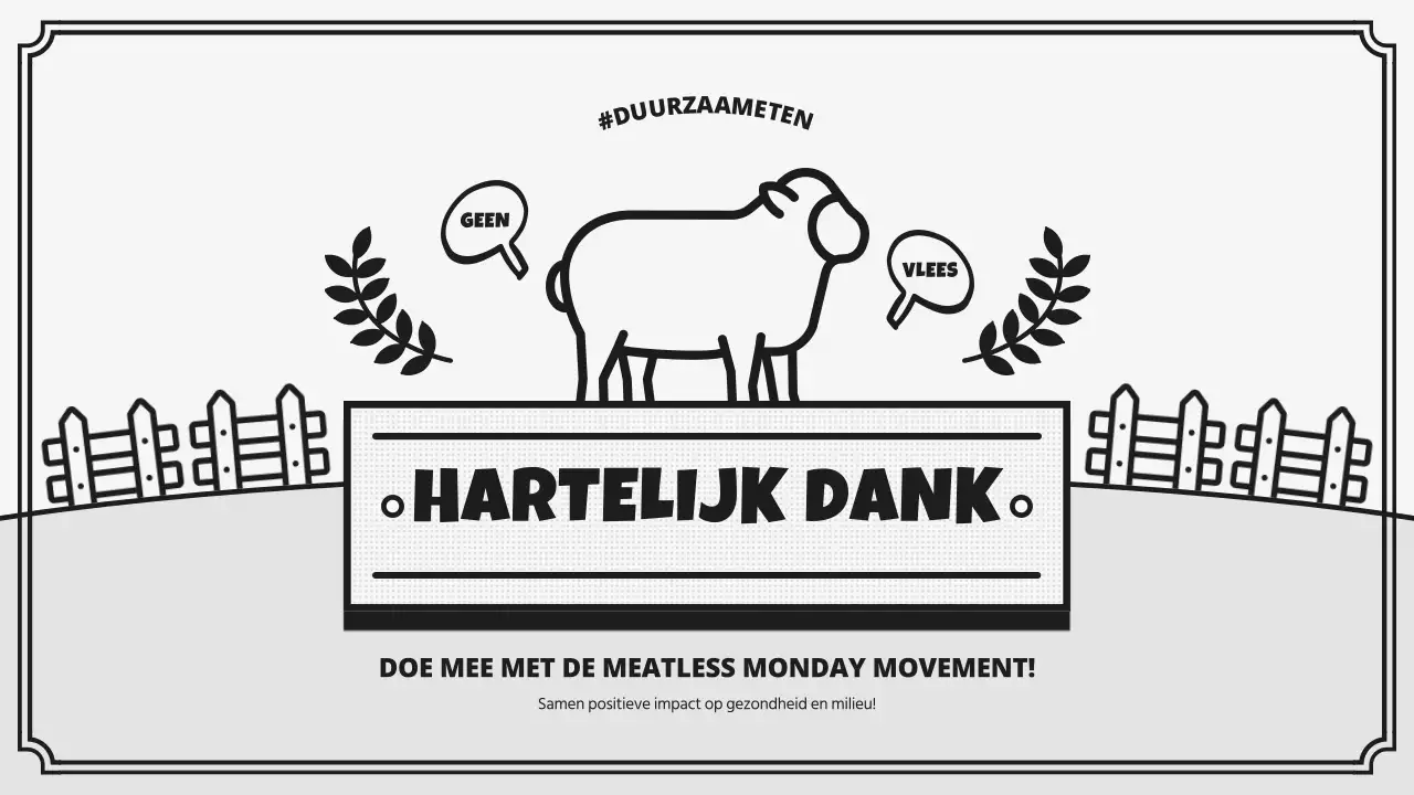 Retro campagne Wereld Vegan Dag in grijs en zwart